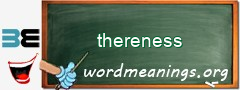 WordMeaning blackboard for thereness